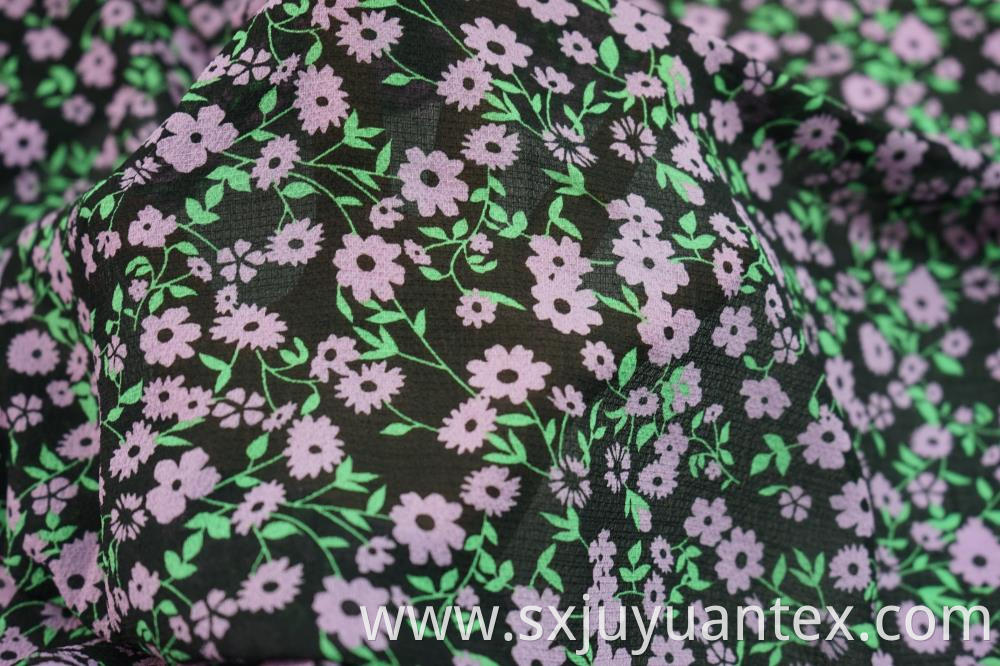 Spandex Chiffon Print Fabric